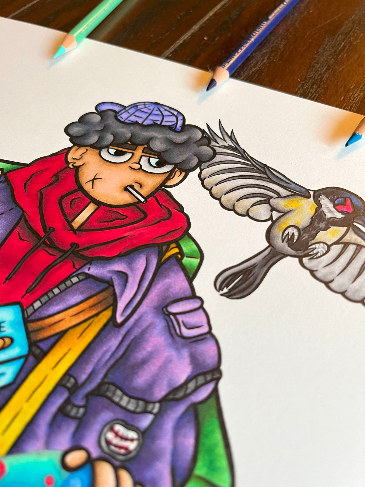 Character With Skateboard